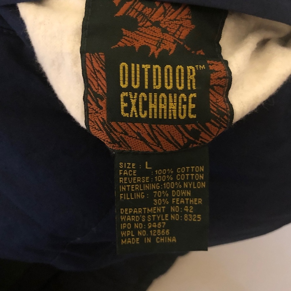 VTG Outdoor Exchange Navy/plaid reversible Puffer Vest Cotton - Picture 7 of 11